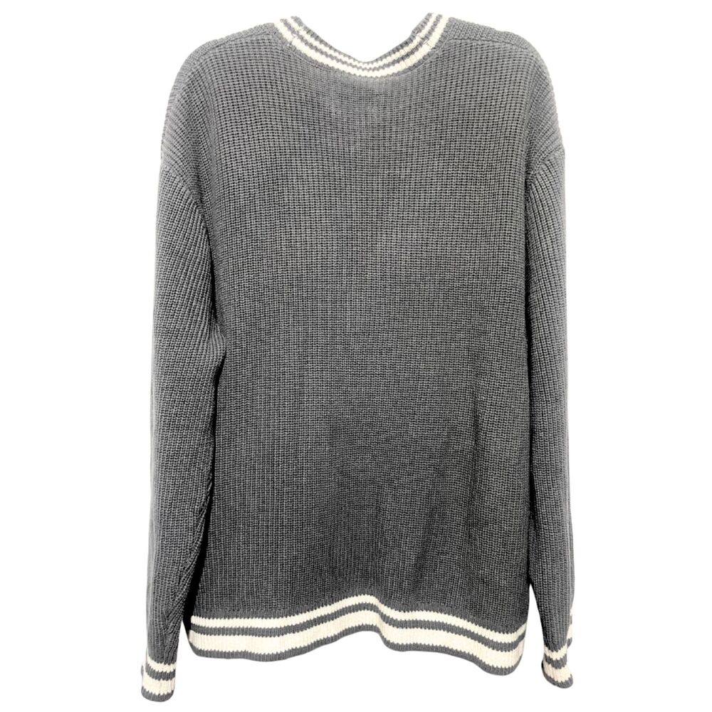NWT Bookish Varsity Oversized Textured Cardigan Sweater - Picture 3 of 9